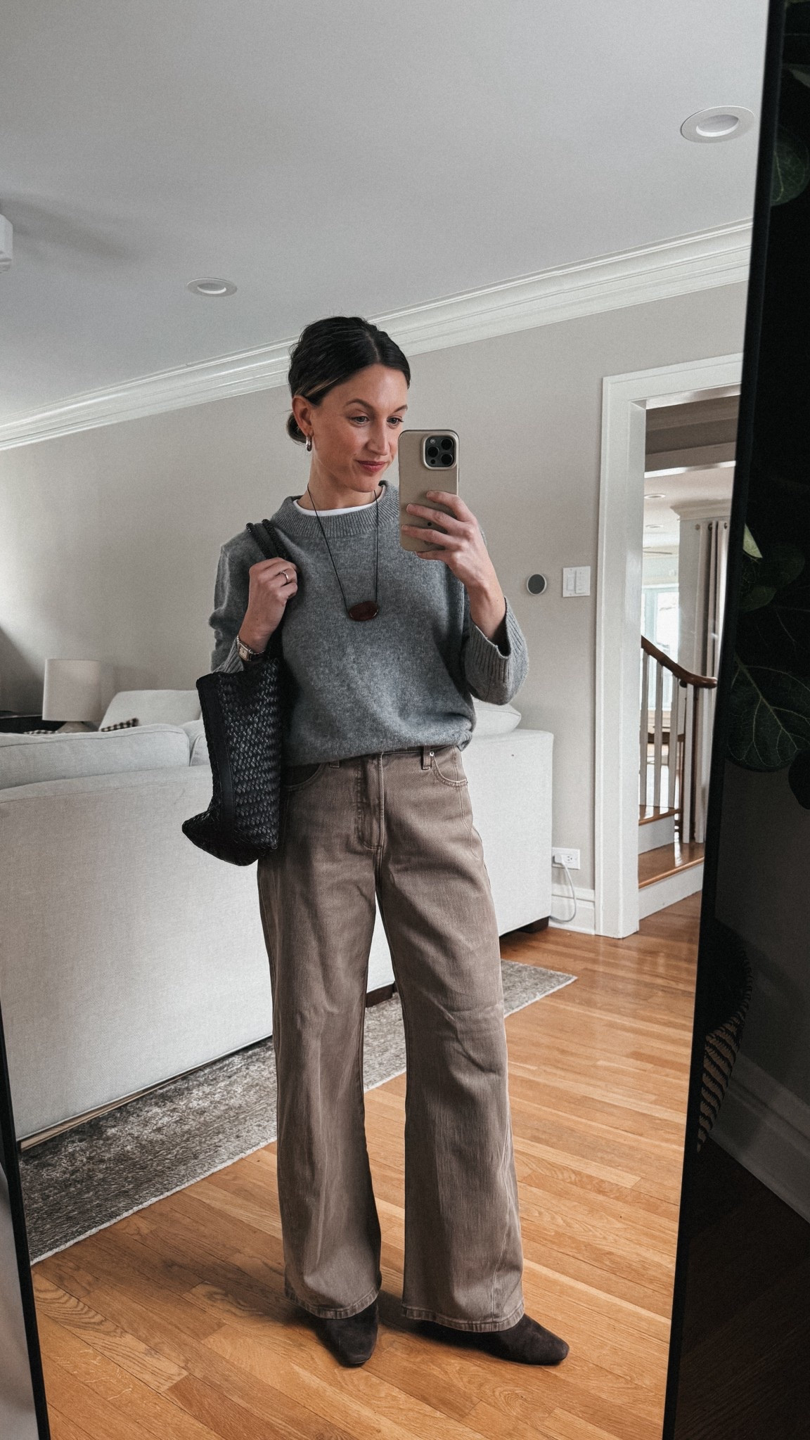 Look of the Day // 2.4

Madewell tee, XS, consider sizing up, it runs a little small. Quince sweater, XS, TTS for an oversized fit. Pistola denim, 25, TTS, linked a similar pair in case your size is sold out. Madewell boots, TTS, similar linked in same style in leather. Madewell bag, sold out, similar linked. Similar earrings linked. Heaven Mayhem necklace. Aritzia coat, XS, TTS. Quince sunglasses  

#LTKOver40 #LTKootd