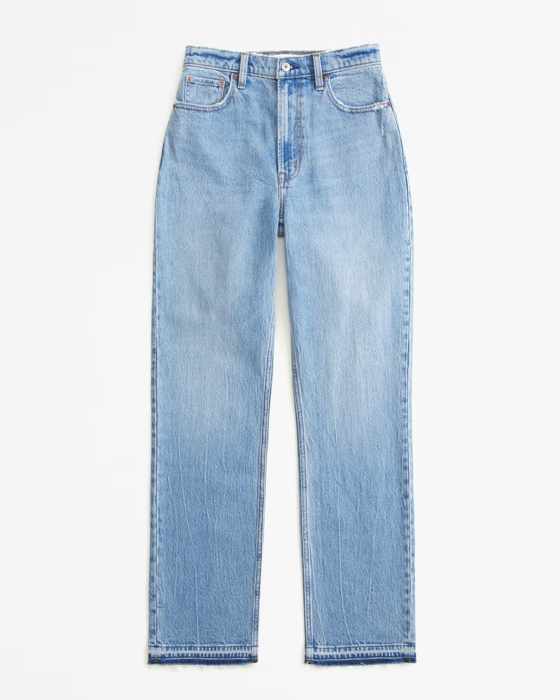 Curve Love Ultra High Rise 90s Straight Jean | Abercrombie & Fitch (US)