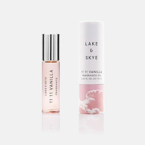 Lake & Skye 11 11 Vanilla Fragrance Oil Rollerball 0.33 fl oz (10ml), Unisex Perfume, Vanilla, Sheer Amber and Apple Notes, Soft and Warm Scent, Oil-Based Formula, Long Lasting Fragrance | Amazon (US)