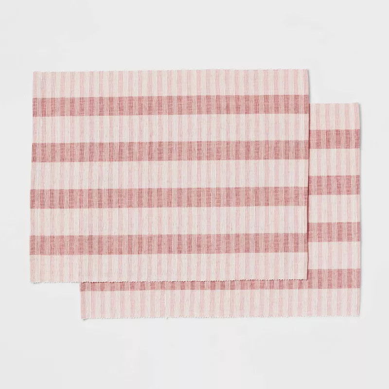 2pk Cotton Striped Placemats - Threshold™ | Target