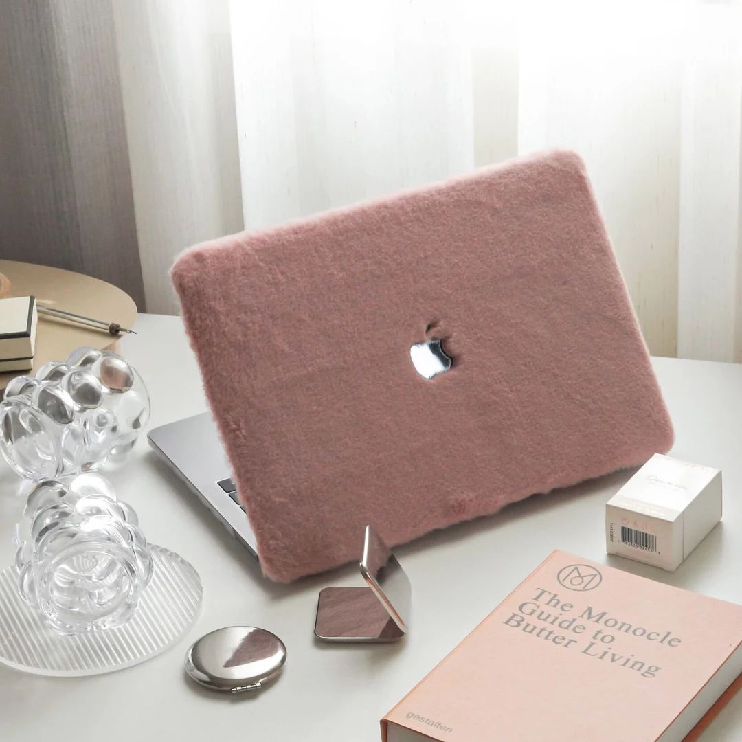 Crabapple Pink Rabbit Plush Case MacBook Pro 13 M1 MacBook Pro 14 Inch 15 16 Touch Bar Retina Mac... | Etsy (US)