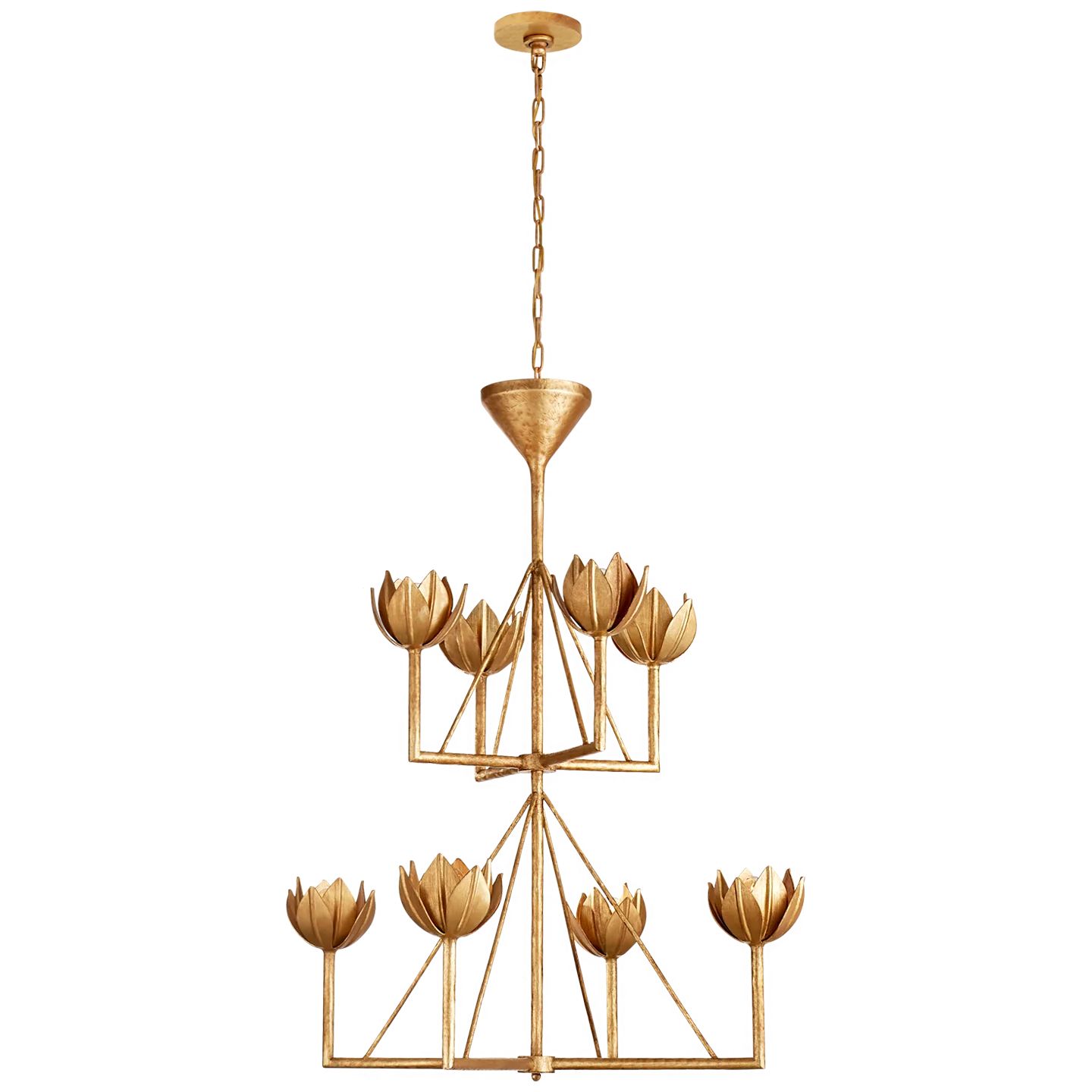 Alberto Medium Two Tier Chandelier in Various Colors – BURKE DECOR | Burke Decor