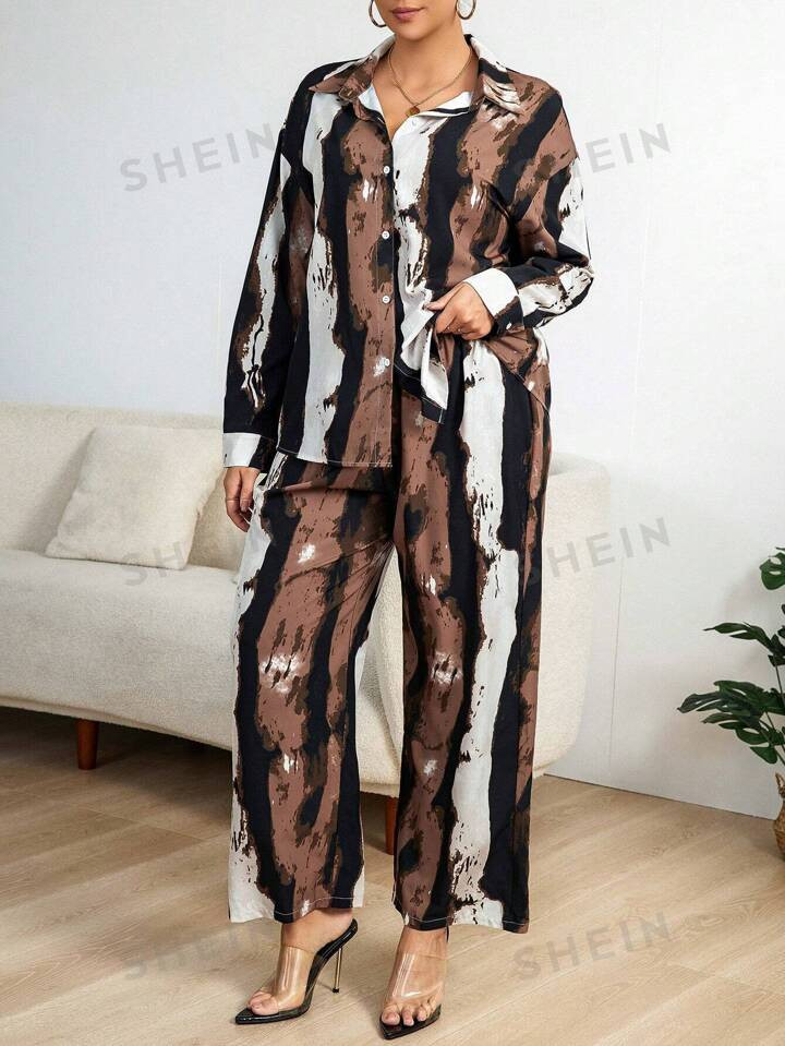 • Casual • Tie Dye • Wrist-Length Sleeve | SHEIN