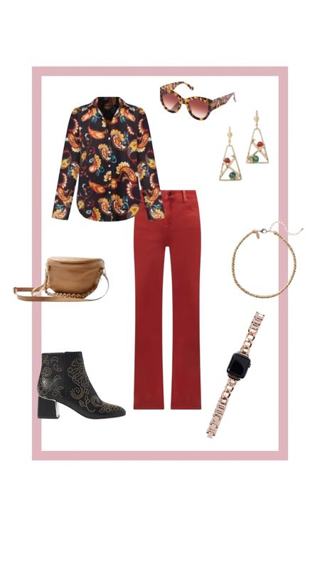 All Chico’s look. I am loving their colors for the fall. Gorgeous warm hues that are trending. 
@lovechicos #chicos #fallstyle #fitforall #booties #watch #crossbodybag #stagementjewelry

#LTKover40 #LTKstyletip #LTKmidsize