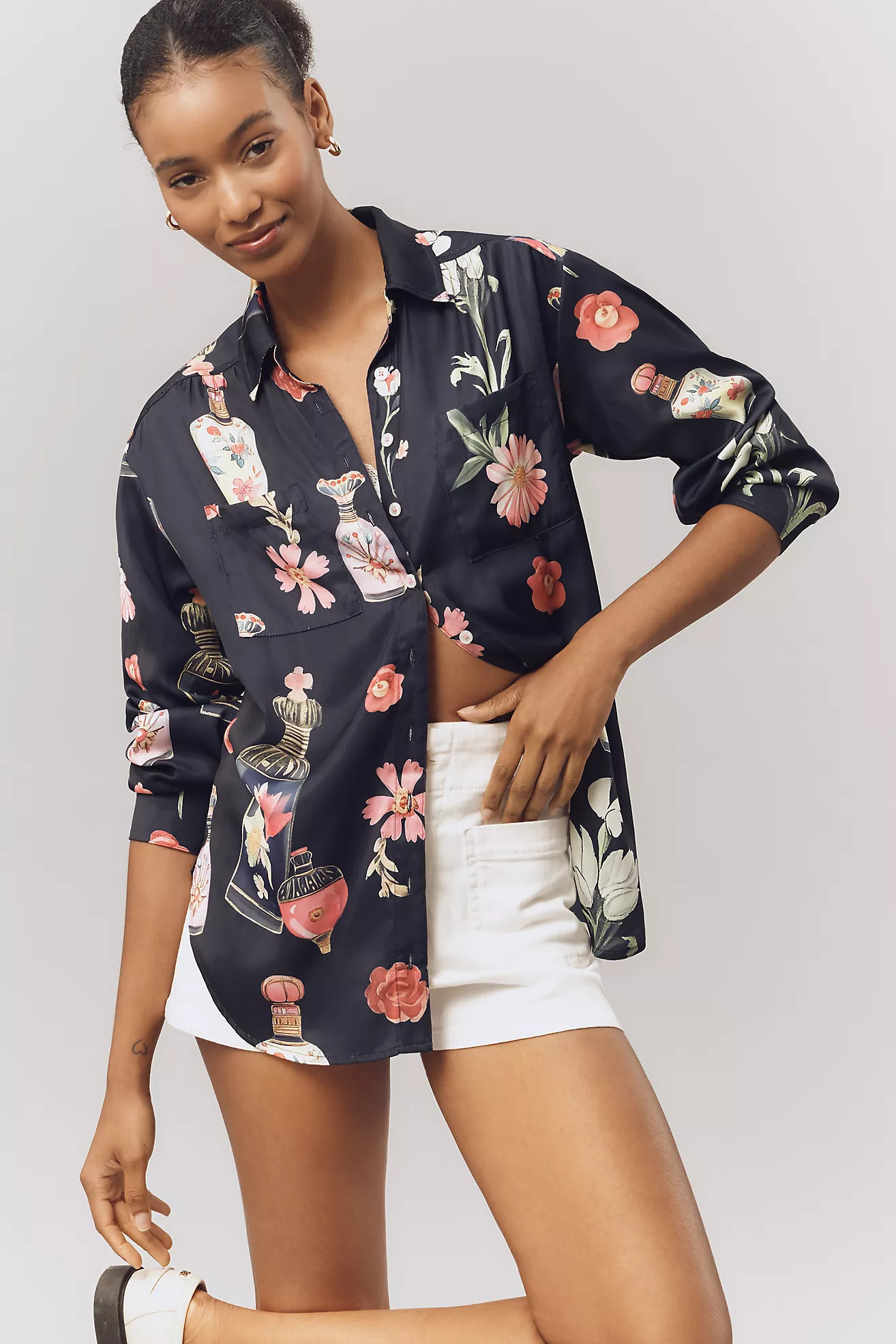The Brielle Relaxed Buttondown Blouse | Anthropologie (US)