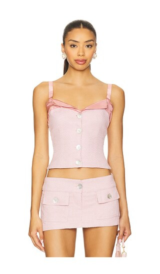 Evelyn Top in Pink Lemonade | Revolve Clothing (Global)