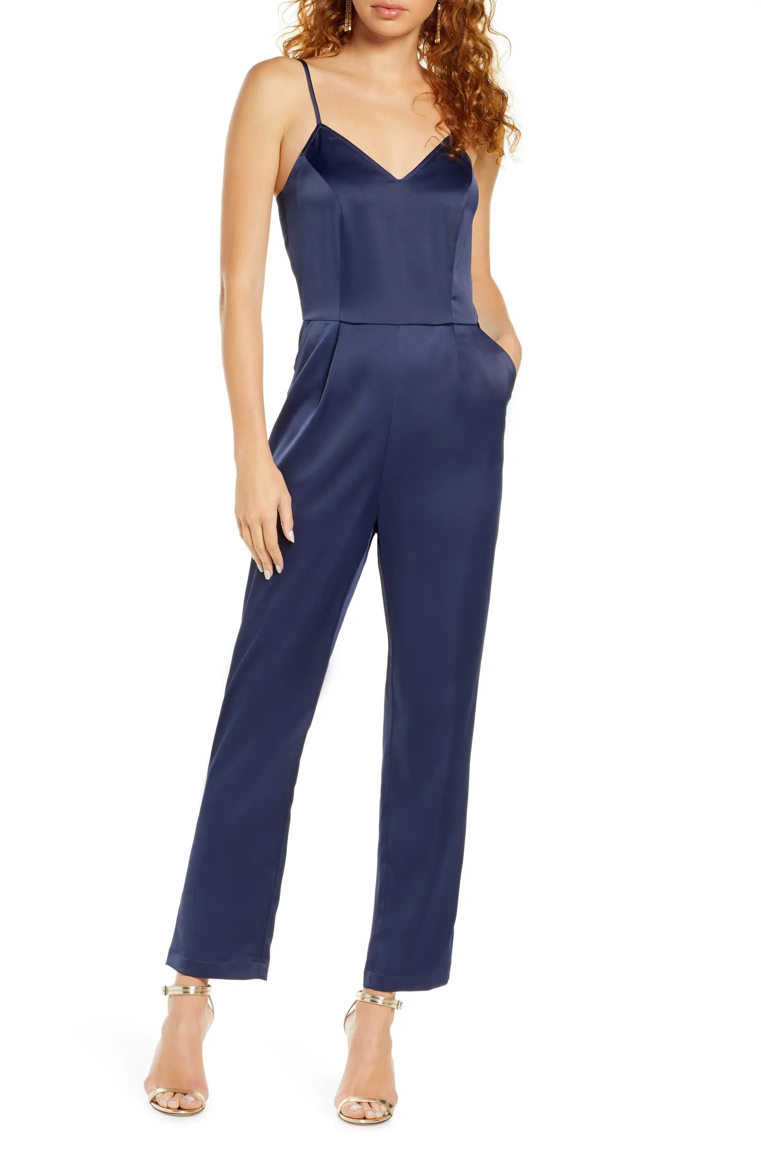 Touch of Heaven Satin Jumpsuit | Nordstrom