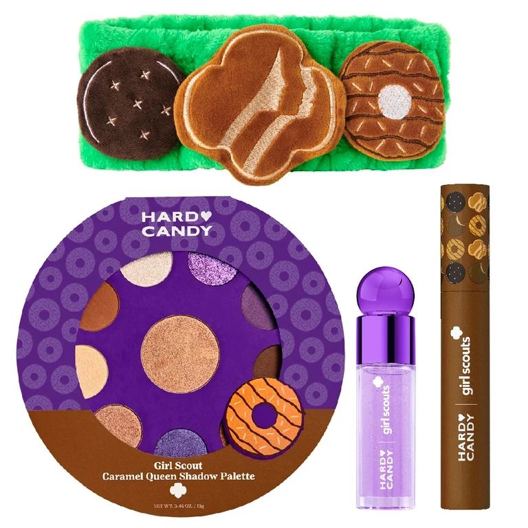 Hard Candy X Girl Scout Caramel Queen Makeup Bag Bundle Limited Edition, Bronze & Purple - Walmar... | Walmart (US)