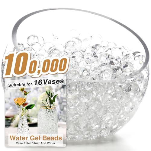 Amazon.com: NOTCHIS 100,000 Clear Water Gel Beads for Vases, Transparent Water Gel Beads for Vase... | Amazon (US)
