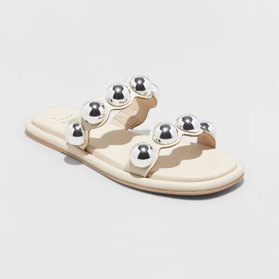 Women's Didi Embellished Slide Sandals - A New Day™ | Target
