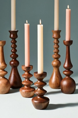 Helen Wooden Candle Holder | Anthropologie (US)