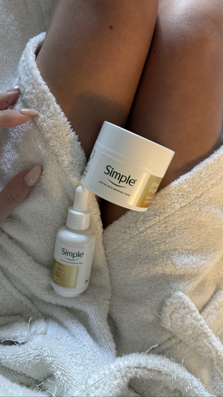 Keeping mornings simple, because skincare doesn’t have to be complicated. ✨
@simpleskin AD 

I’ve been reaching for the Simple Glow+ range every morning for hydration, radiance, and barrier care all in one routine. The result? Skin that looks refreshed, feels nourished, and glows naturally throughout the day.

#simpleskincare #ad #skincare #selfcare #skincareroutine