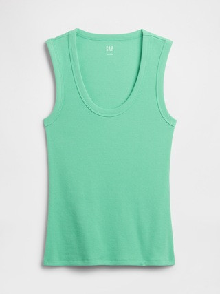 Ribbed Scoopneck Tank Top | Gap Factory