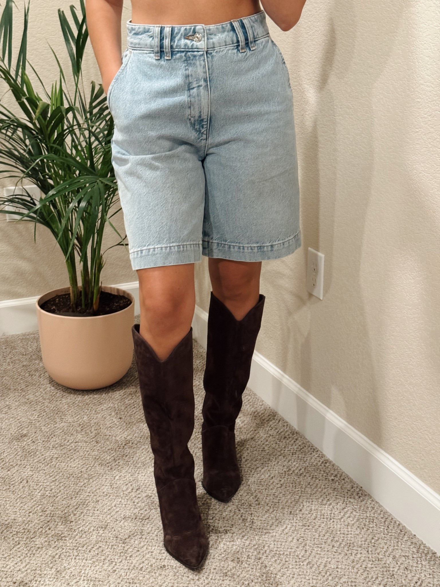 #denim trousers #cowboy boots
#summer #ootd #ootn #styletip 

#LTKTravel #LTKShoeCrush #LTKStyleTip