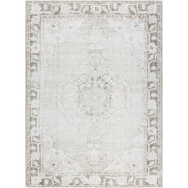 Our PNW Home x Surya Rainier Updated Traditional Washable Area Rug, 5'3" x 7'3", Light Gray | Walmart (US)
