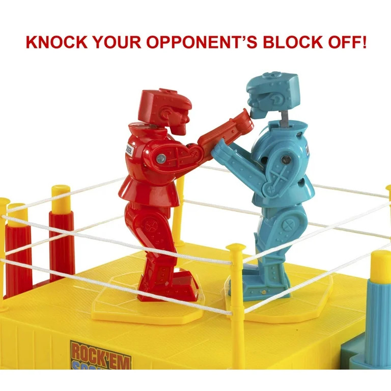 Rock 'Em Sock 'Em Robots Kids Game, Fighting Robots with Red Rocker & Blue Bomber - Walmart.com | Walmart (US)