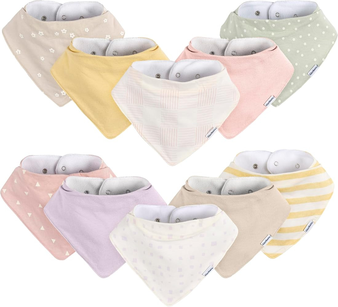 Gerber Unisex Baby Bandana Bibs | Amazon (US)