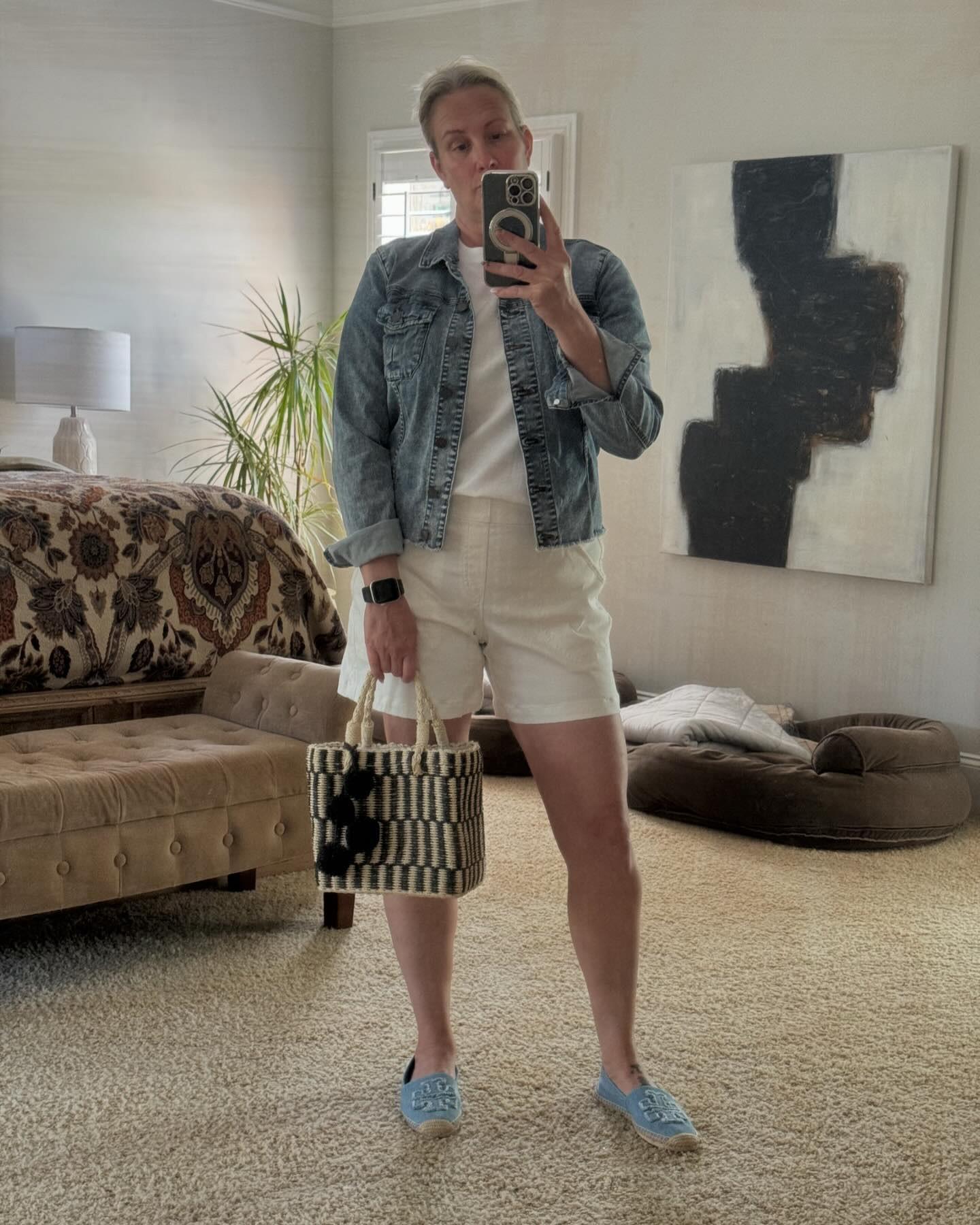 These are the shorts I live in during the summer!  Spanx twill pull ons!   Currently having their annual sale—so a great time to stock up on these and Air Essentials


#LTKOver40 #LTKMidsize #LTKStyleTip