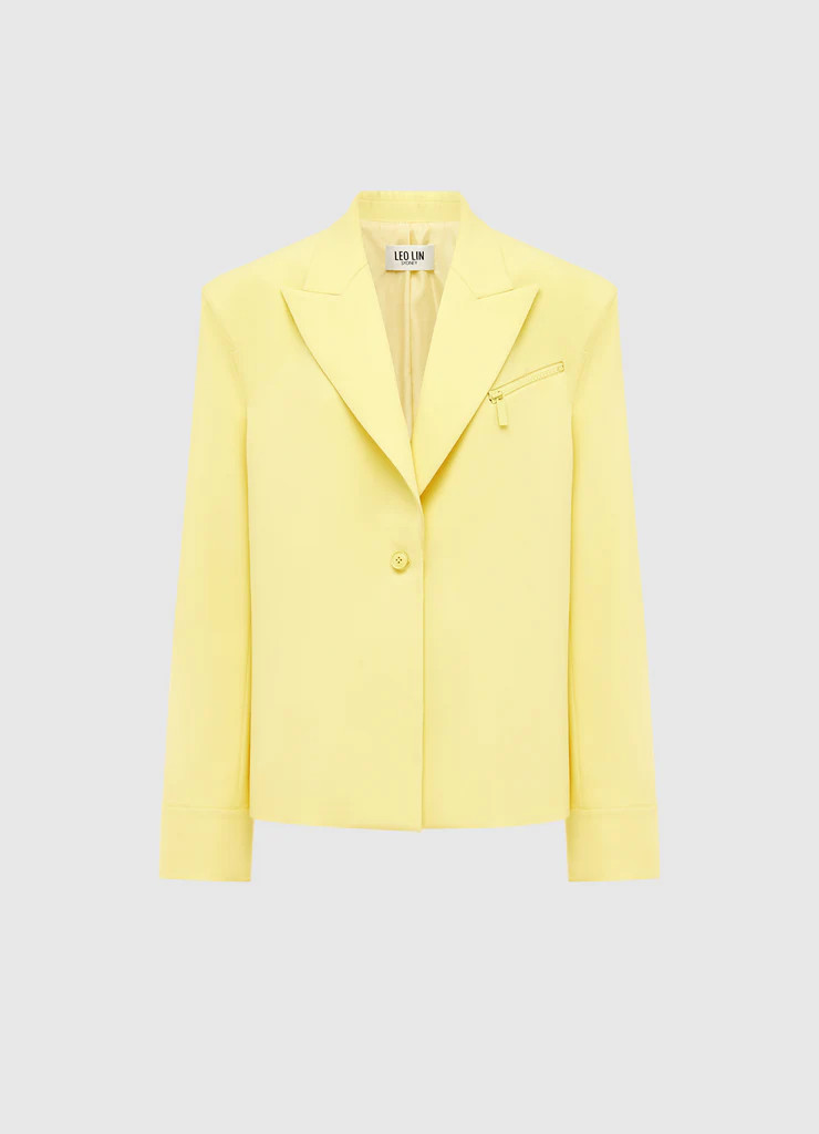 Jovanna Blazer - Sorbet Yellow | LEO LIN