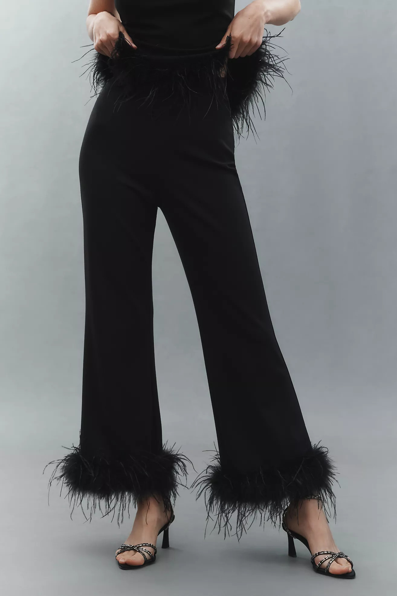 Hutch Ponte Feather Pants | Anthropologie (US)