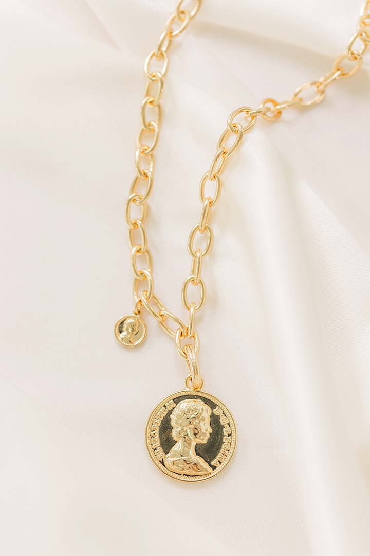 Golden Medallion Necklace | Harper Meyers + Co