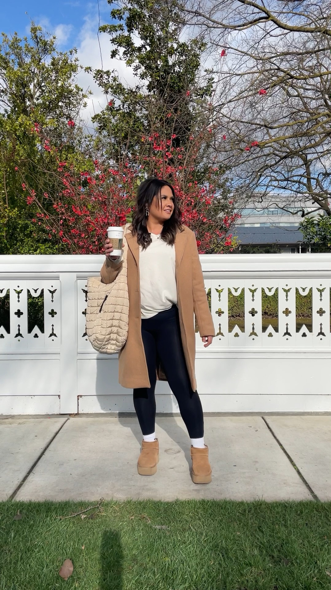 { OOTD In Motion ❥

• Abercrombie & Fitch Wool-Blend Dad Coat - M 
• a new day Embroidered Heart Long Sleeve in Cream - L
• Honeylove Leggings 2.0 in Jet Black - M * BETHANYP saves you money on ALL Honeylove shapewear * 
• Nike Everyday Ankle Socks in White/Black 
• UGG Ultra Mini Classic Platform Boots in Chestnut - 8 
• SUGARFIX by Bauble Bar Bow Earrings 
• fp movement Carryall in Off White 

Midsize OOTD . Midsize Style Inspo . Casual Midsize Look . Modern Rez Girl Aesthetic . Native American Content Creator } 

#LTKmidsize #LTKMostLoved

#LTKVideo