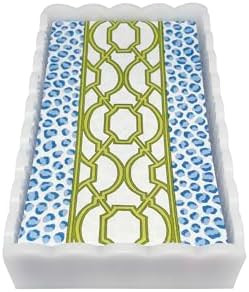 MARIPOSA KNOTS AND SPOTS WHITE SCALLOPED GUEST TOWEL BOX| WHITE | BRILLANTE | GIFTS | NAPKIN BOX ... | Amazon (US)
