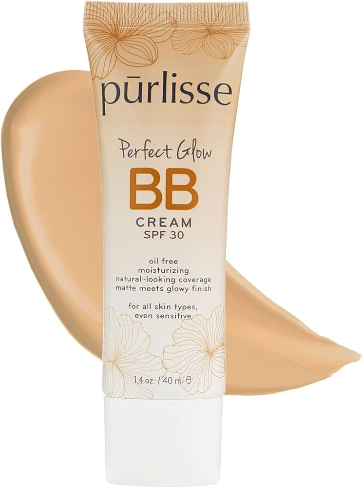 pūrlisse Perfect Glow BB Cream with SPF 30 - Matte Meets Dewy Finish - Enriched with Goji & Hawt... | Amazon (US)