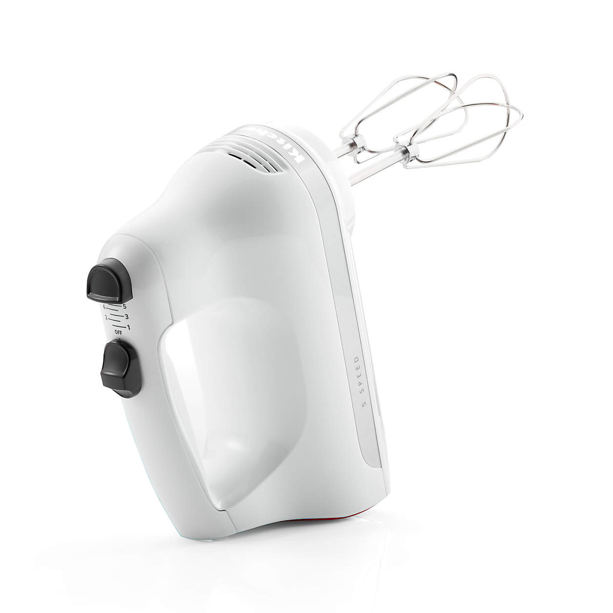 KitchenAid White 5-Speed Electric Hand Mixer + Reviews | Crate & Barrel | Crate & Barrel