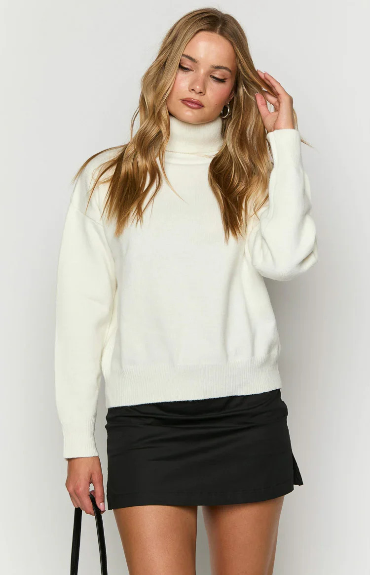 Love Lies Cream Sweater | Beginning Boutique (US)