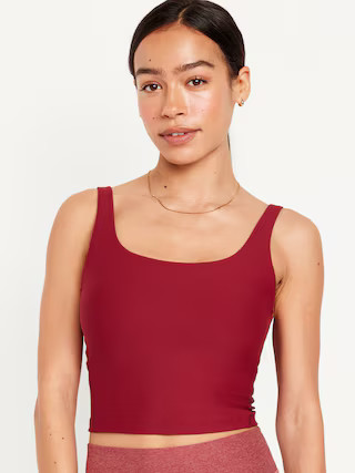 Light Support PowerSoft Longline Sports Bra for Women | Old Navy (US)