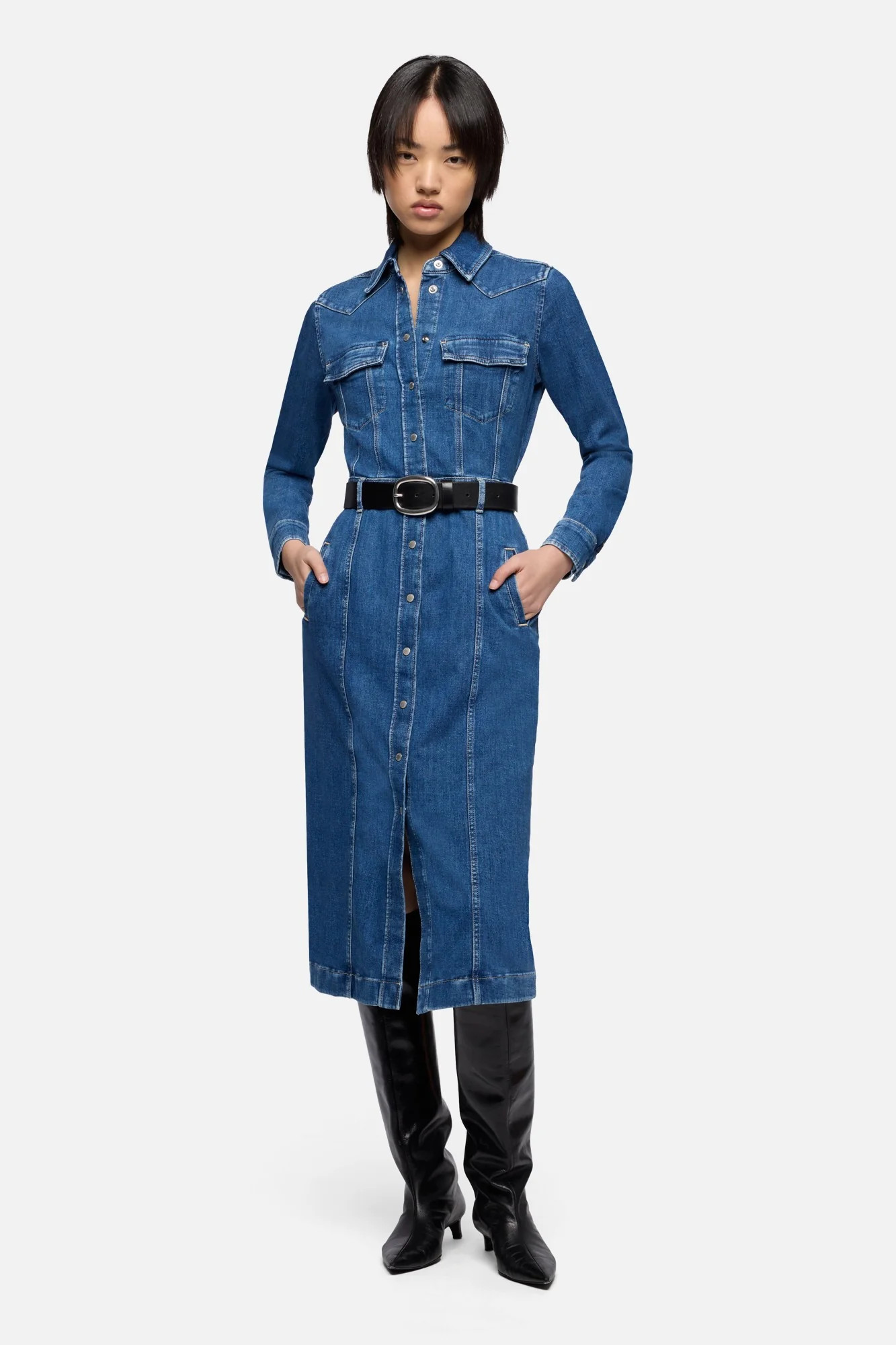 Left Hand Luxe Dress in Missy | 7 For All Mankind