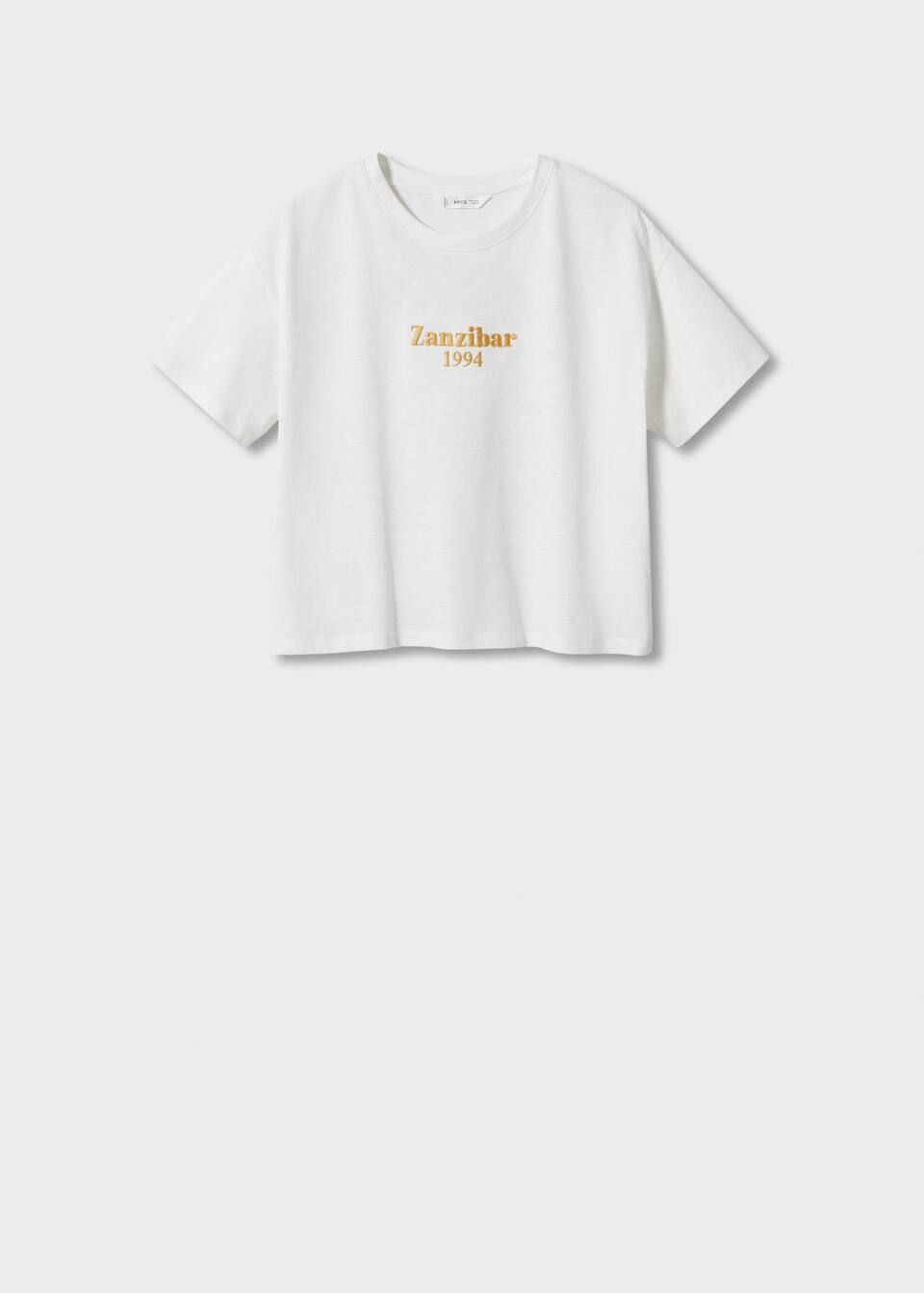 Printed cotton-blend t-shirt -  Teenage girl | Mango Teen United Kingdom | MANGO (UK)