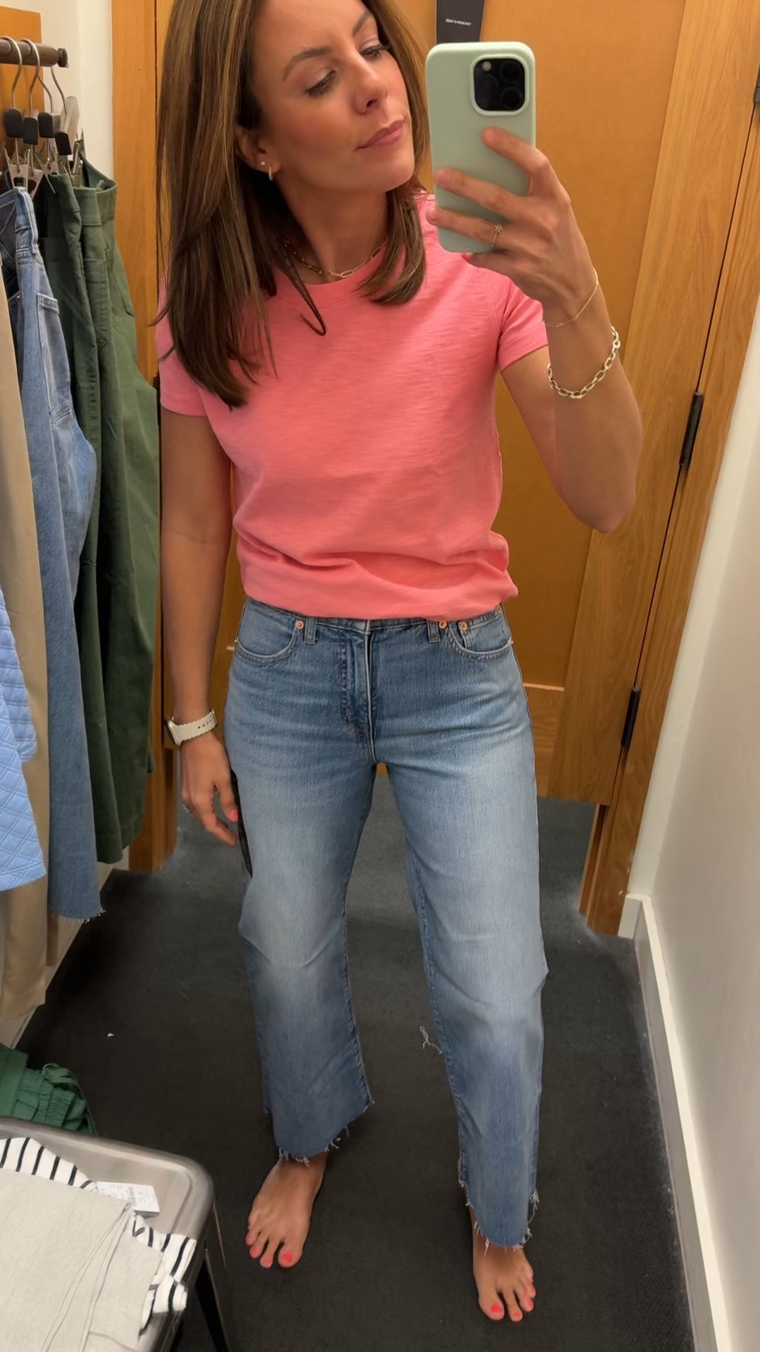 Loving these jeans! I sized down to a 26. XS in top. 

#LTKfindsunder100 #LTKsalealert #LTKfindsunder50