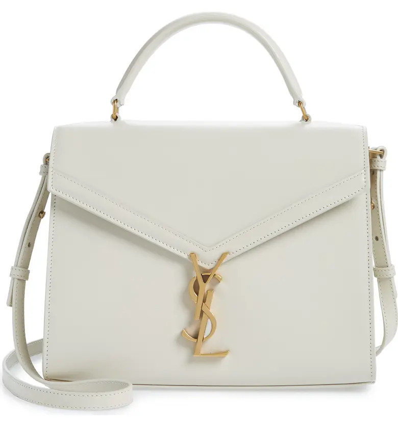 Medium Cassandra Calfskin Leather Satchel | Nordstrom