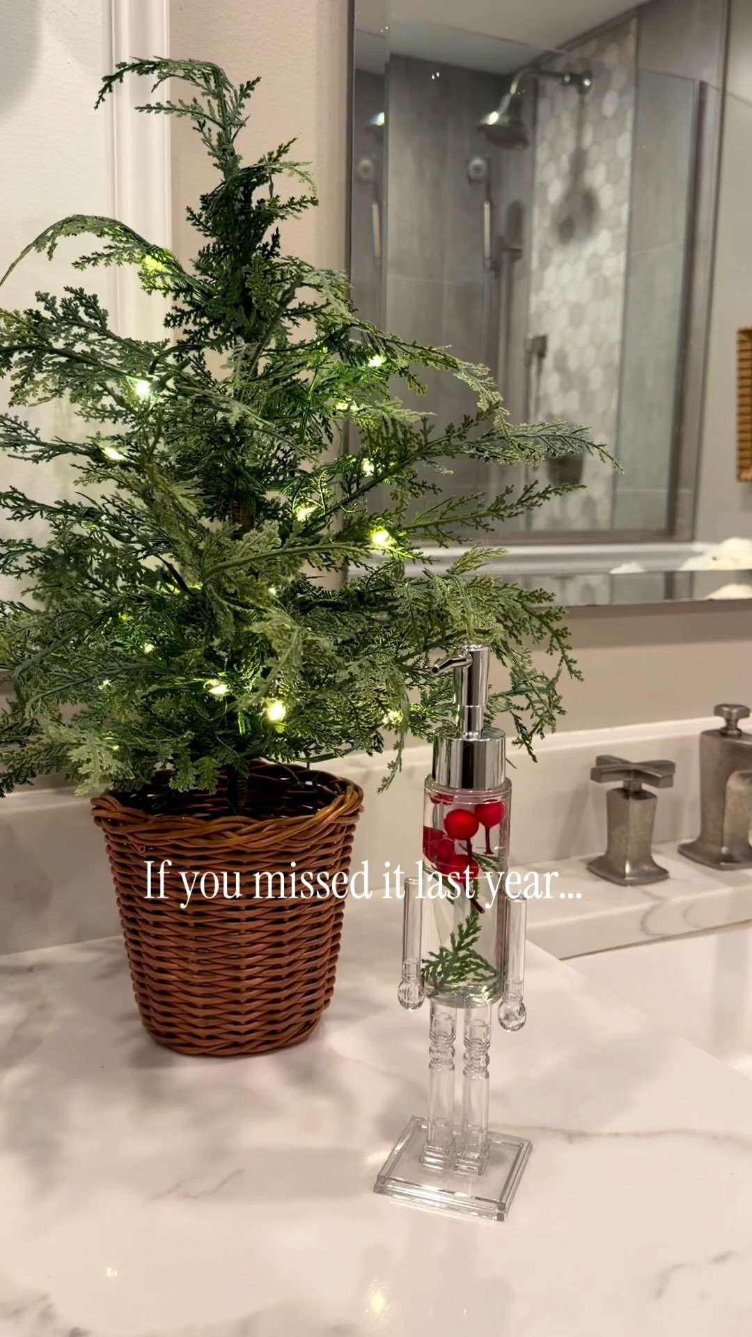 I missed this cute nutcracker soap dispenser last year, so I grabbed it as soon as it came back! 🎄✨ Such a fun little detail for Christmas bathroom decor. Linking it here along with more of my holiday finds! 🤍

#LTKHome #LTKSeasonal