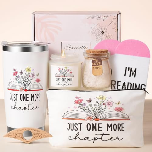 Book Lovers Gifts-Christmas Gifts for Book Lovers Women-6 PCS Bookish Gifts for Readers Book Club Gifts for Bookworm Teacher Bookaholic Librarian, Book Themed Reading Gifts Birthday Valentines Day | Amazon (US)
