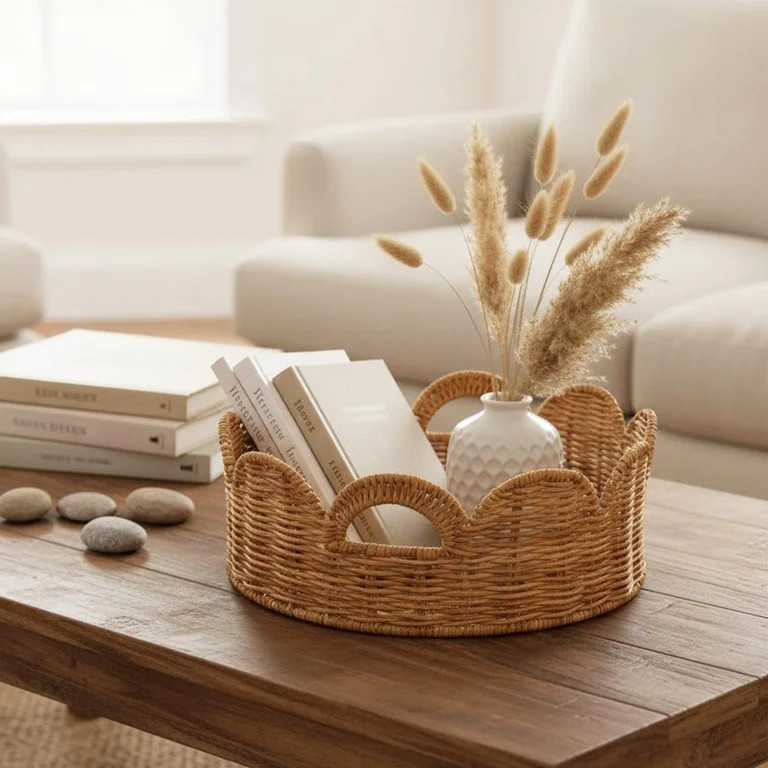 Scallop Decorative Tray, 12.5" x 4.25", by My Texas House | Walmart (US)