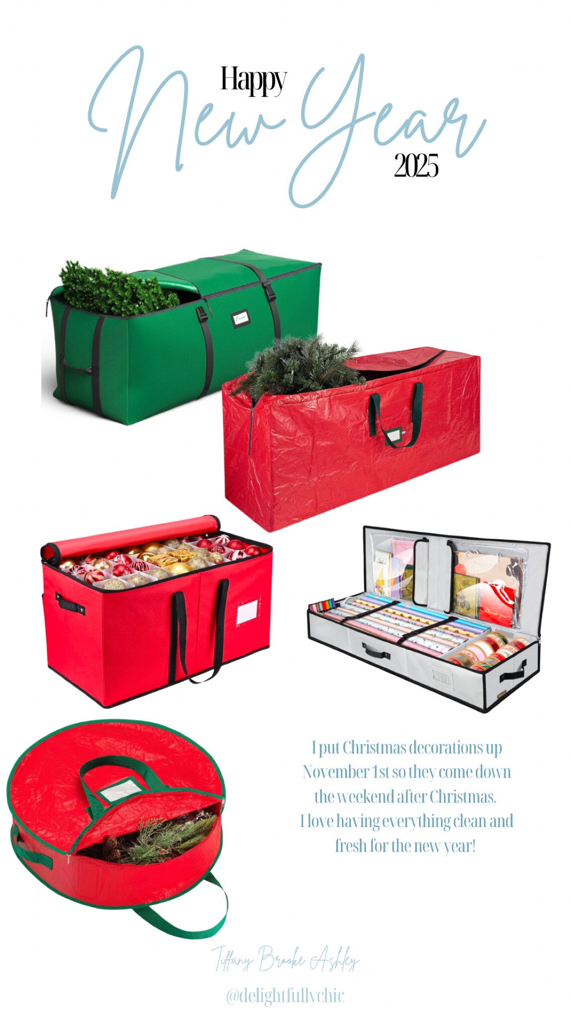 2025 get organized 
Home organization 
Christmas storage 

#LTKHome #LTKSeasonal #LTKHoliday
