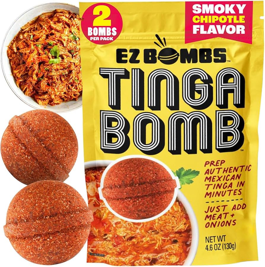 EZ Bombs Tinga Bomb Smoky Chipotle Seasoning, Pack of 2 - Authentic Mexican Seasoning Tinga Spice... | Amazon (US)