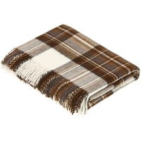 Bronte Moon Merino Lambswool - Natural Dress Stewart Clan Tartan Throw Blanket Made in The Uk | Etsy (US)