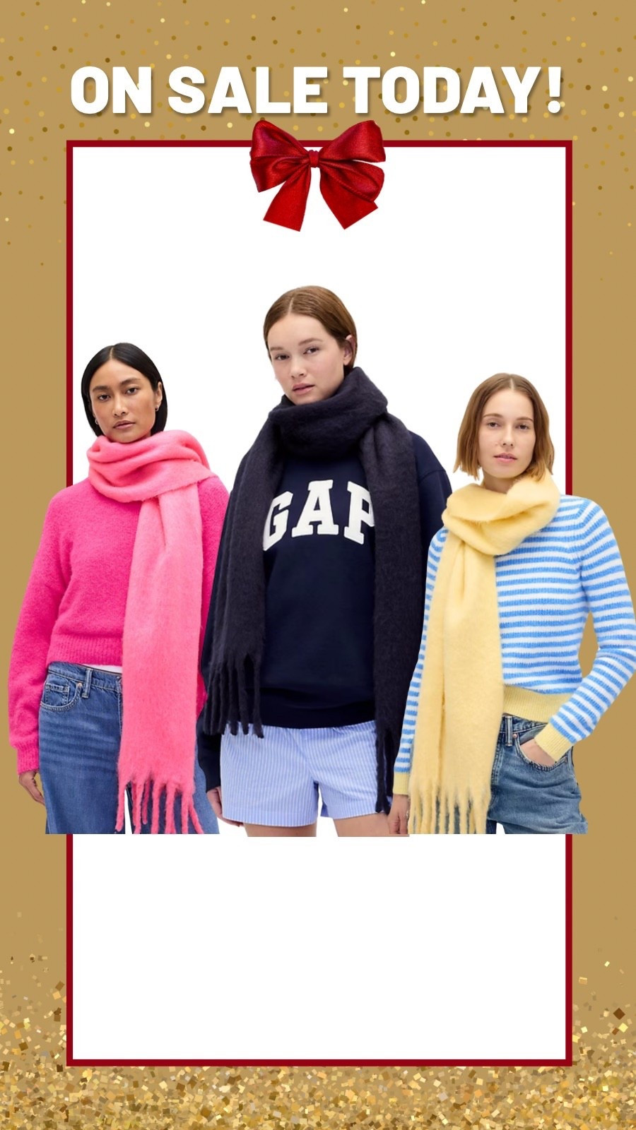 These brushed fringe scarves from Gap originally $49.95 are as low as $19.99! A top gift this season! 

#LTKHoliday #LTKGiftGuide #LTKSaleAlert