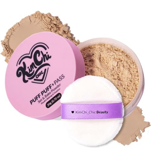 KimChiChic Beauty Puff Puff Pass Set & Bake Loose Setting Powder Makeup | Amazon (US)