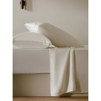 LILYSILK Silky Bed Sheet Adult White Glossy and Smooth Seamless Free of Harmful Chemicals Full | LilySilk