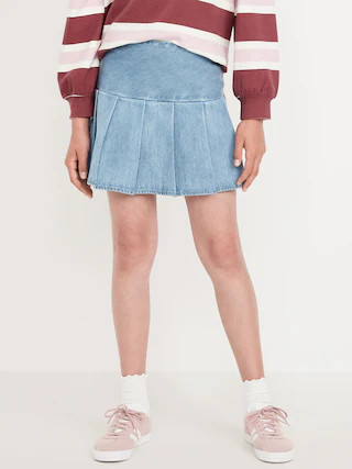 Pleated Jean Skirt for Girls | Old Navy | Old Navy (US)