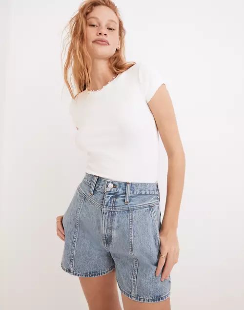 Denim Yoke Shorts in Verner Wash | Madewell