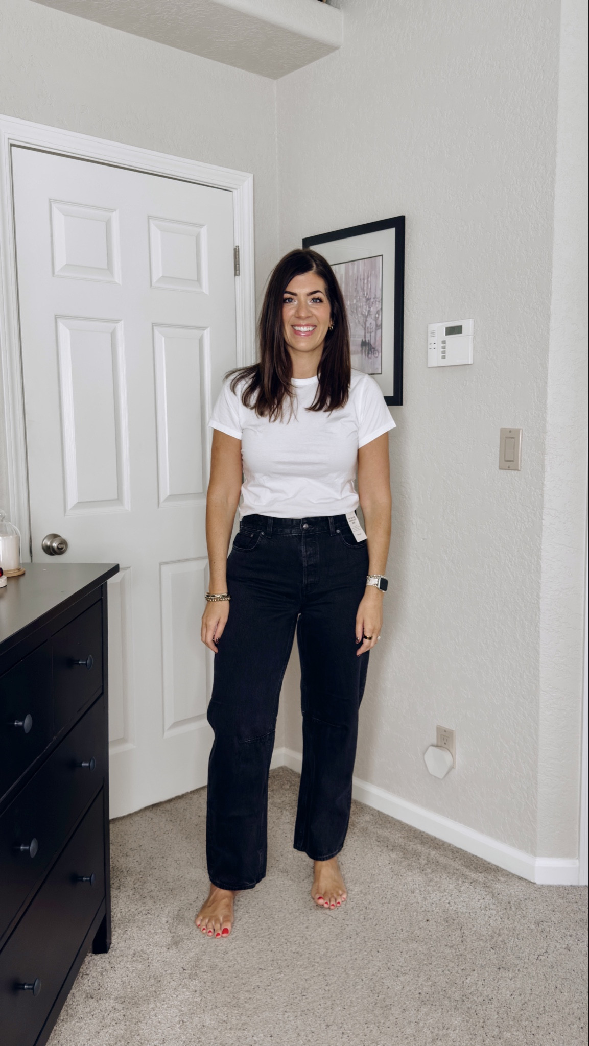 Madewell insider sale- tried the regular fit barrel jeans in the washed black. Love them!  Did a 29 tall

trending, midsize fall, fall outfit inspo, midsize style, casual outfit, fall colors, sweater weather, midsize fashion, fall fashion, fall chic, easy outfit, mom style, midsize mom, trending fall fashion

#LTKSeasonal #LTKMidsize #LTKSaleAlert