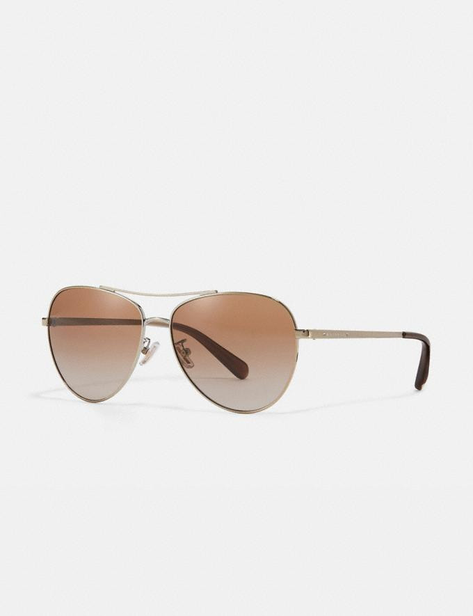 ryan jeweled pilot sunglasses | Coach Outlet US