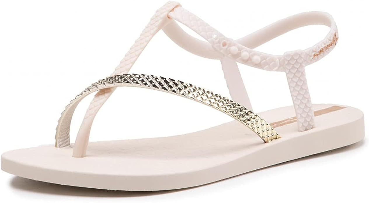 IPANEMA 82931 Women's Aphrodite II Lightweight Soft Durable Flat Sole Flexpand T-Strap Sandals | Amazon (US)