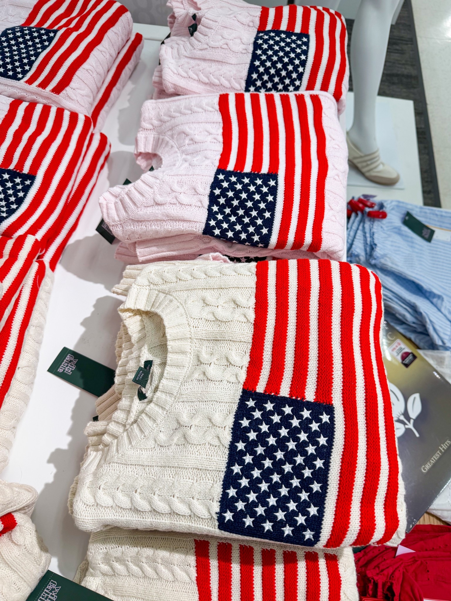 Target new arrivals 
American flag sweater 